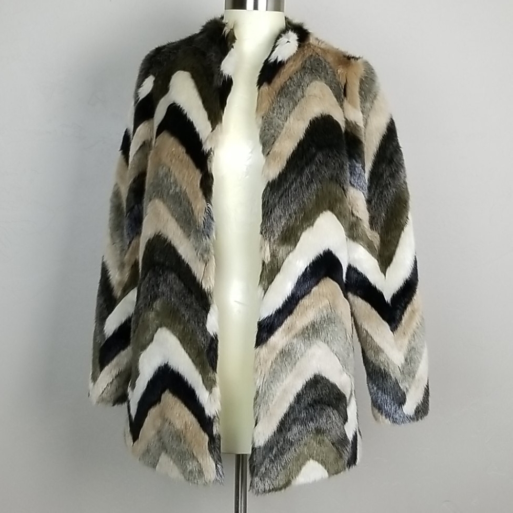 Amuse Society faux fur jacket XS
